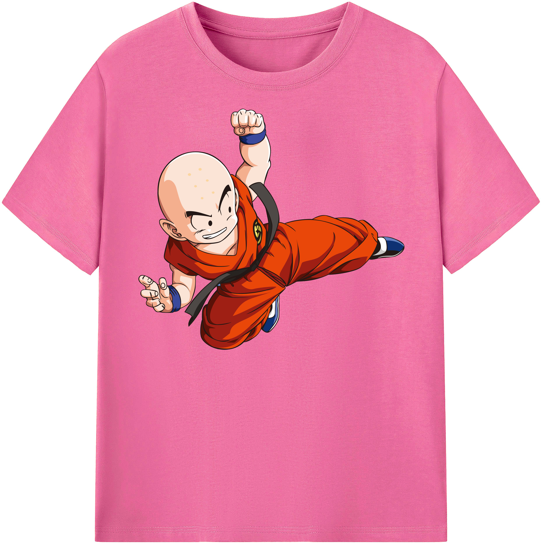（画像用） ドラゴンボール クリリン DRAGON BALL krillin レディースカジュアルプリントTシャツ（綿100％）